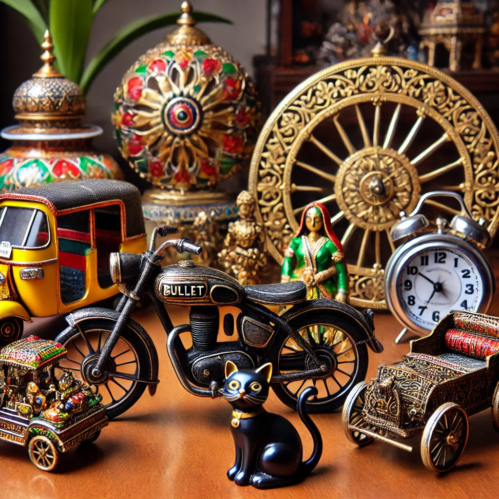 Metal showpieces