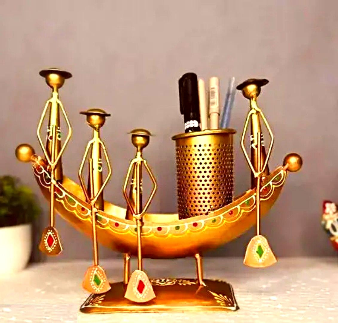 Metal long Kereala boat Home showpiece