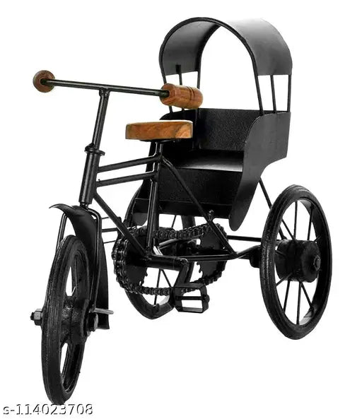 iron wood mart Antique Wood and Wrought Iron Mini Rickshaw