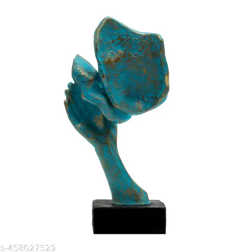 Poly resin Kissing Face Statue Sculpture