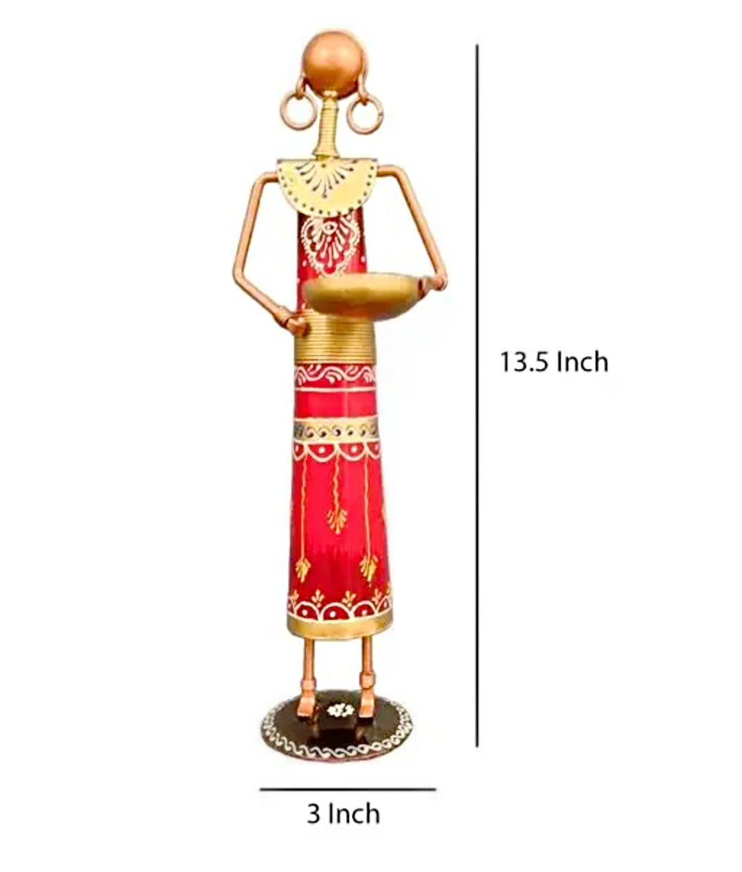 Ganesha T light combo Iron Tribal Lady showpieces Ladies Doll Figurine Statue