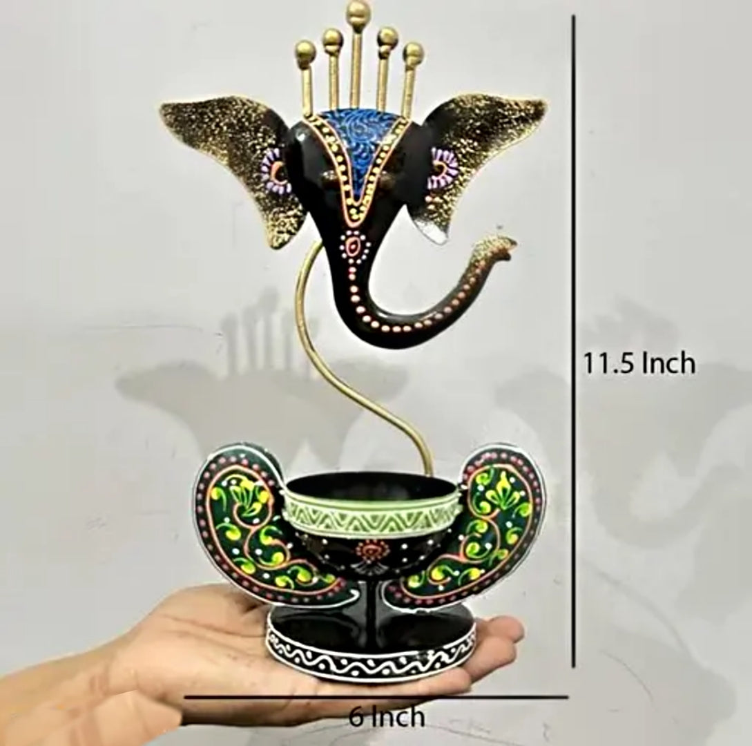 Ganesha T light combo Iron Tribal Lady showpieces Ladies Doll Figurine Statue