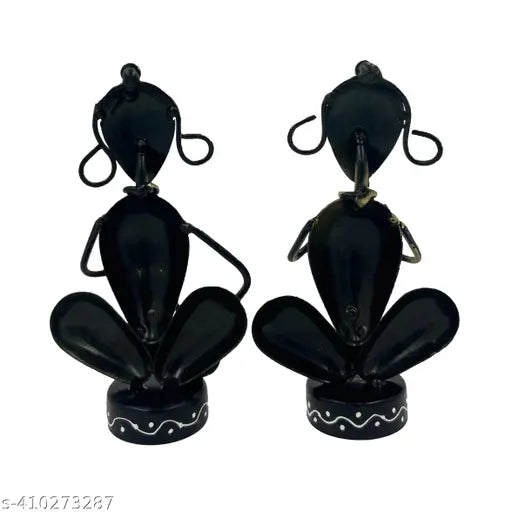 Metal TIny Musician Decorative Showpiece Set Of Two